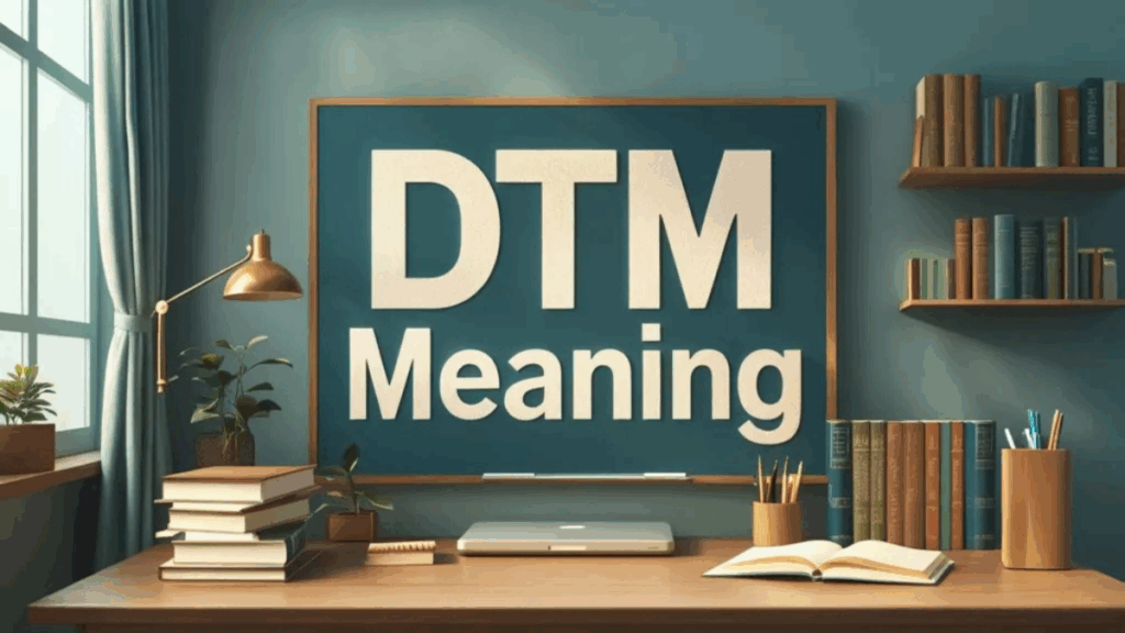 What Does DTM Mean in Text? | Full Slang Meaning & Examples (2025)