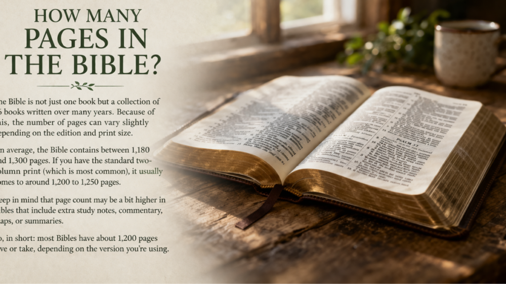 How Many Pages Are in the Bible A Comprehensive Guide