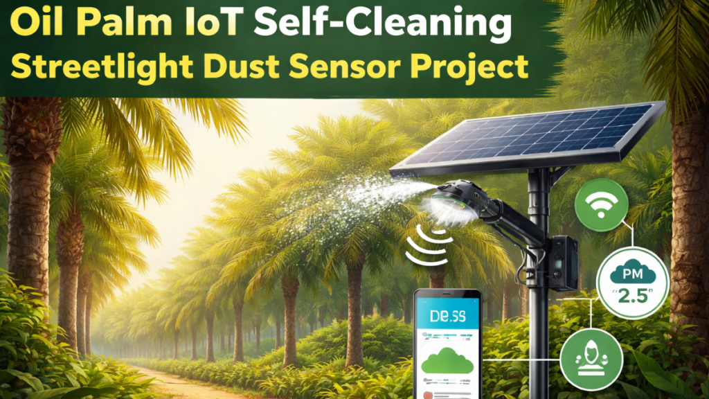 Revolutionizing Urban Infrastructure The Oil Palm IoT Self Cleaning Streetlight Dust Sensor Project